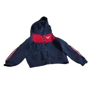 True Religion Baby Full Zip Hoodie Jacket Fits Sz 6 Mos